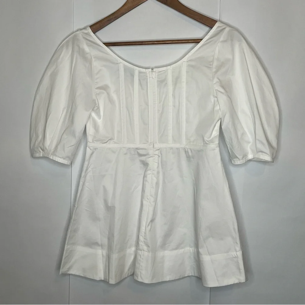 Tuckernuck White Nealy Puff Sleeve Blouse